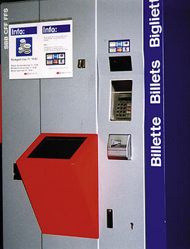 Bald auch im Bahnhof Waldshut: Ein Fahrkartenautomat der SBB